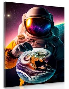 Obraz kosmonaut v neznámé atmosféře - 60x90
