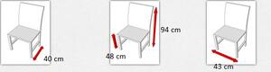Jídelní židle BOSS 4 | 25X Barva: Bílá / látka 25X
