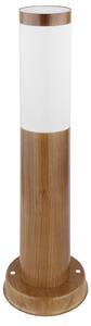 Globo 3158W BOSTON - Venkovní stojací lampa v imitaci dřeva 1 x E27, IP44, 45cm (Venkovní stojací svítidlo v dřevěné barvě)
