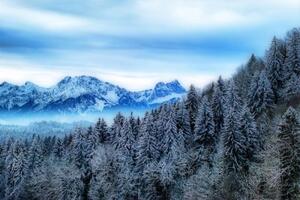 Fototapeta zamrzlé hory - 150x100 cm