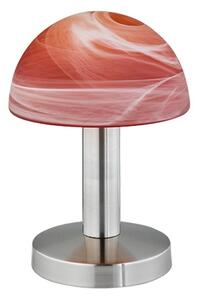 Trio Leuchten 599000118 FYNN - Dotykově stmívatelná stolní lampa 1 x E14, výška 21cm (Dotyková stolní lampička v matném niklu vhodná k posteli)