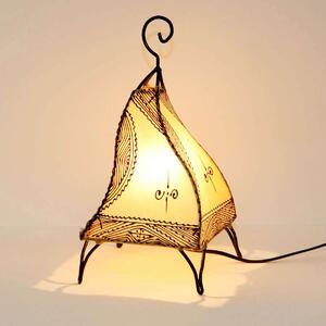 Orientální henna lampa Fatuta bílá