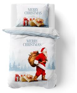 Kvalitex Bavlněné povlečení Merry Christmas 3D, 140 x 200 cm, 70 x 90 cm