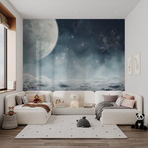 Fototapety Abstraktní měsíční krajina, Fototapety space, w02797 : uwalls.cz
