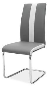 Židle H200 chrom/šedá