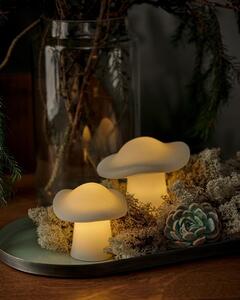 DECOLED LED svíčka houby, bílá, sada 2 kusy, 8,5 a 9 cm