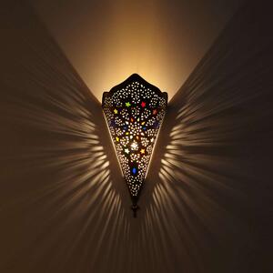 Mosadzné nástěnné svítidlo Rahma