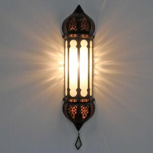 Marocká nástěnná lampa Ruya bílá