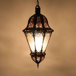 Orientální závěsná lampa Salma bílá