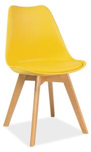Signal Jídelní židle KRIS / buk Barva: Žlutá