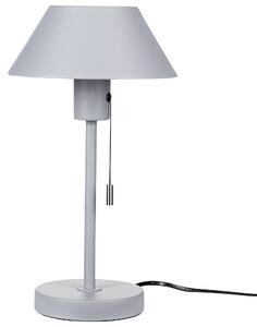 Kovová stolní lampa světle šedá CAPARO