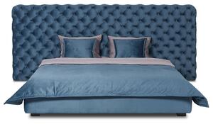 THEV DESIGN Sametová postel Timeless 160 × 200 cm