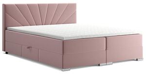 Kontinentální postel dvoulůžko BOXSPRING MILTO + topper v ceně | 180x200 | VÝBĚR TKANIN