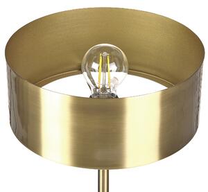Kovová stolní lampa s USB portem zlatá ARIPO