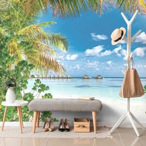 Samolepící fototapeta relax v tropickém resortu - 375x250 cm