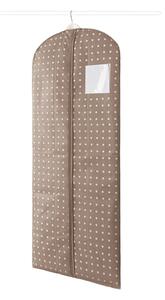 Béžový obal na šaty Compactor Dots, 137 cm