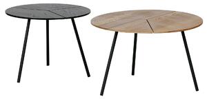 Hnědý Kovový konferenční stolek Rodi 38 × 60 × 60 cm WOOOD