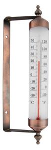 Teploměr na okno v bronzové barvě Esschert Design, výška 25 cm