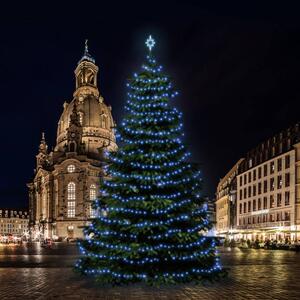 DECOLED LED světelná sada na vánoční stromy vysoké 18-20 m, modrá