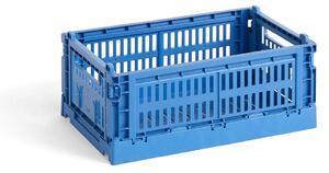 HAY DESIGN Úložný box Colour Crate Small "Electric Blue" HAY