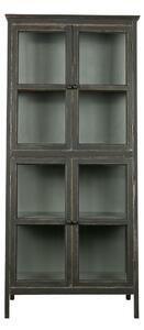 BEPUREHOME Dřevěná vitrína Herritage 173 × 79 × 45,5 cm