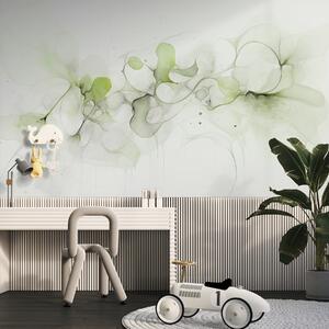 Fototapety Plynulý umělecký styl, abstrakce, jemné zelené barvy, Fototapety akvarel, w02745v1 : uwalls.cz