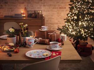 Porcelánový Vánoční espresso šálek a podšálek, Štědrý večer, 0,08l/12 cm Rosenthal (Štědrý večer Renáta Fučíková)