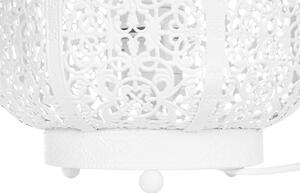 Stolní lampa marocká lucerna bílá SOMES