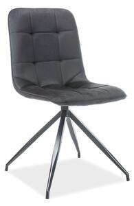 Židle TEXO VELVET černý rám / černý BLUVEL 19