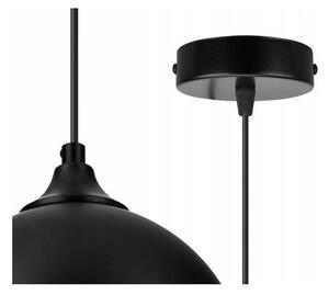 Závěsné svítidlo OSLO, 1x černé/medové skleněné stínítko