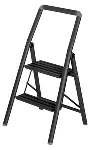 Černé schůdky Wenko Compact, výška 91,5 cm