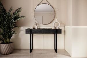 Toaletní/konzolový stolek Verica 120 cm - charcoal / černé nožky