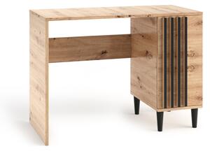 Psací stůl LIVIA, 100x74,5x50, dub artisan/černá