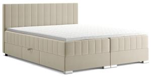 Kontinentální postel dvoulůžko BOXSPRING EDIT + topper v ceně | 180x200 | VÝBĚR TKANIN