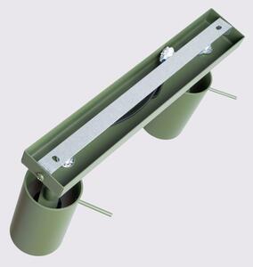 Sollux SL.1501 - Bodové svítidlo RING 2xGU10/10W/230V zelená