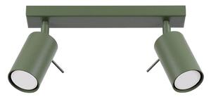 Sollux SL.1501 - Bodové svítidlo RING 2xGU10/10W/230V zelená