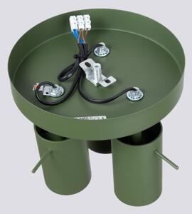 Sollux SL.1503 - Bodové svítidlo RING 3xGU10/10W/230V zelená