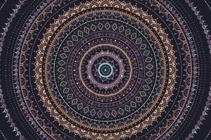 Samolepící tapeta Mandala se vzorem slunce ve fialových odstínech - 300x200 cm