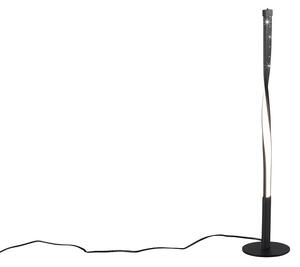 Trio Leuchten R52811032 SPIN - Stolní LED lampička stmívatelná dotykem na senzor, LED 5W, 3000K, 50cm (Moderní stolní LED lampa v černé barvě)