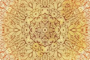 Tapeta zlatá etnická Mandala - 150x100 cm