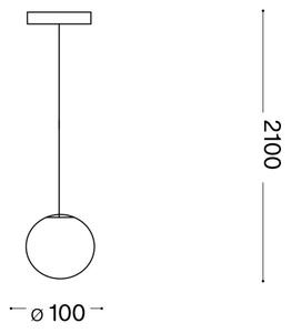 Ideal Lux - LED Lustr na lanku MAPA 1xG9/3W/230V pr. 10 cm bílá