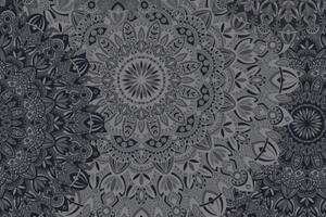 Samolepící tapeta stylová Mandala v černobílém provedení - 300x200 cm