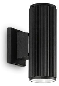 Ideal Lux - Venkovní nástěnné svítidlo BASE 2xGU10/28W/230V IP44 černá