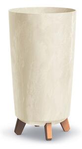 Prosperplast Květináč GRACIA TUBUS SLIM BETON EFFECT 23,9 cm pískový