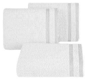 Bavlněný froté ručník s proužky INGRID 50x90 cm, bílá, 400 gr Mybesthome