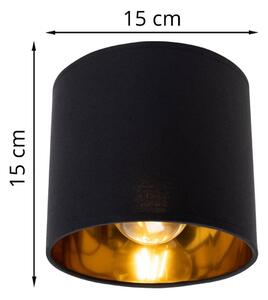 Stropní svítidlo Gama, 3x černé textilní stínítko, (možnost polohování)