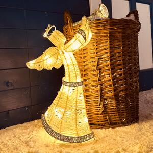 DECOLED LED světelný anděl 50 cm, teple bílý, IP44