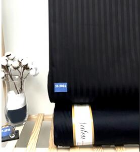 Ervi bavlna satén š.240 cm hladký nebo pruhovaný černý, metráž