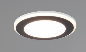 Trio Leuchten 652310132 AURA - LED podhledové svítidlo v bílo černé barvě, LED 5W, 3000K, Ø 8cm (Moderní zápustné svítidlo do sádrokartonu)