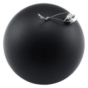 Plastová koule 6 ks., prům. 10 cm, černá, matná
